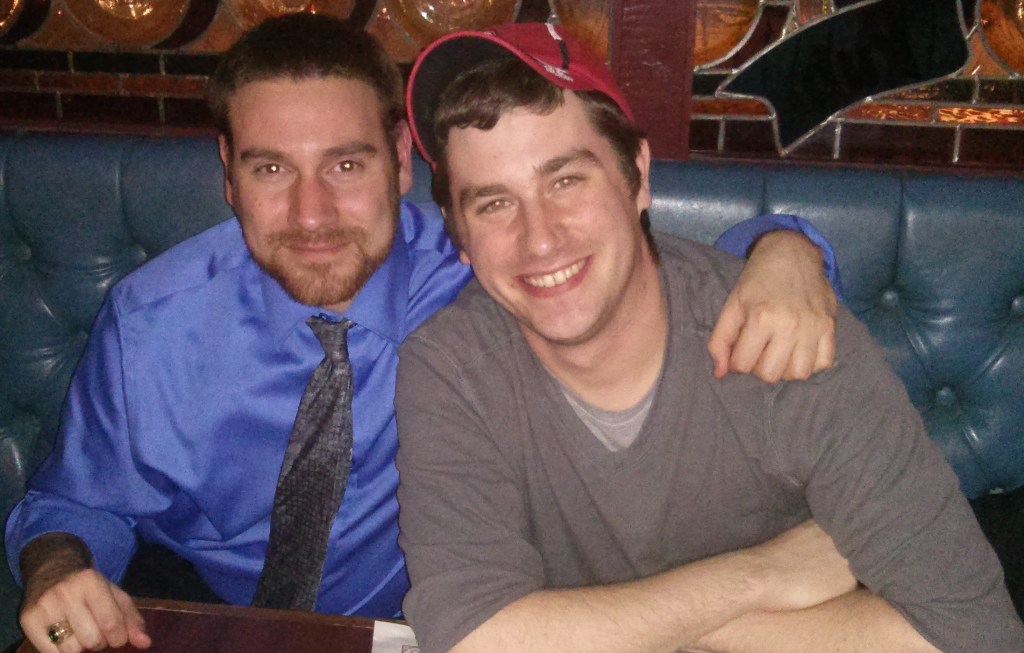 Chris Dieni and Chris Small, UNB Biology graduate student and seminar organizer